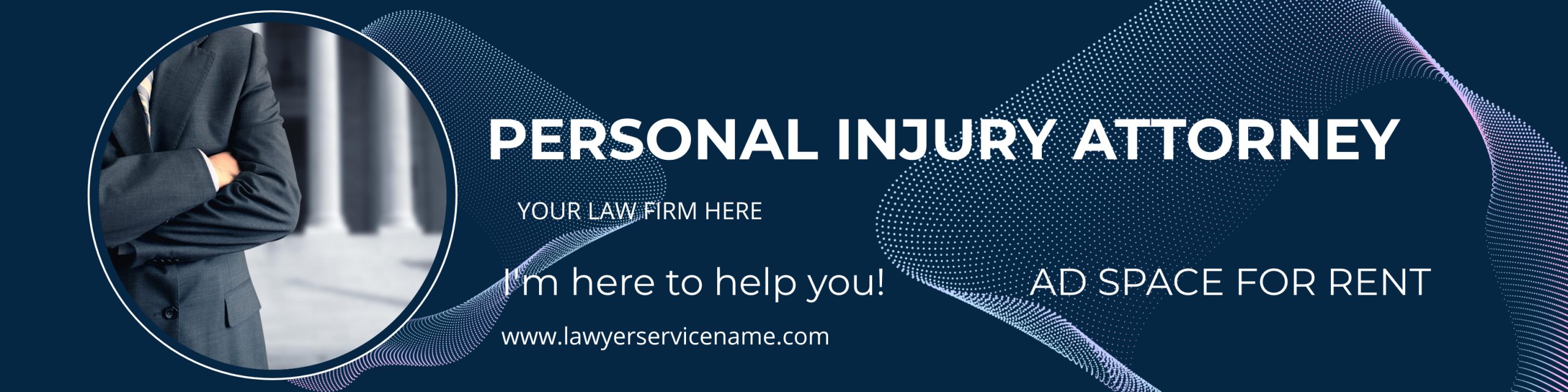 Personal Injury Attorney Ad Banner For Rent